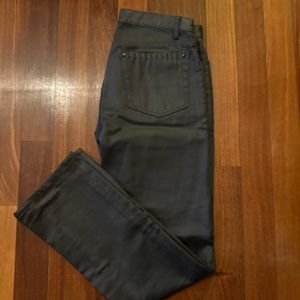 John Varvatos Collection coated pants. Dark grey, like new. Size 31R